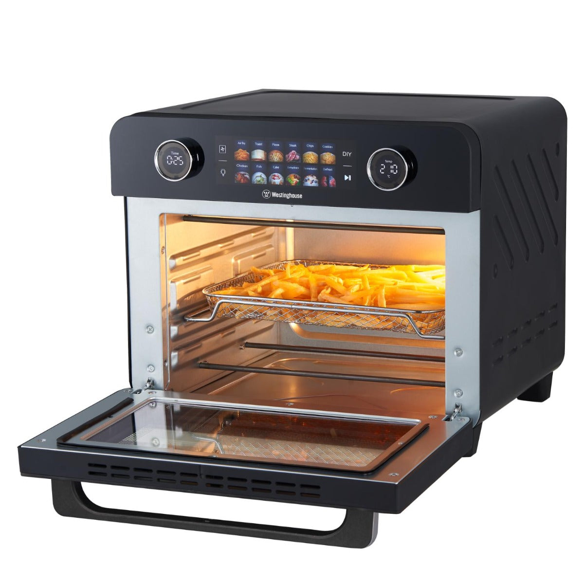 Westinghouse - 2200W 25L Digital Benchtop Air Fryer Oven - Black