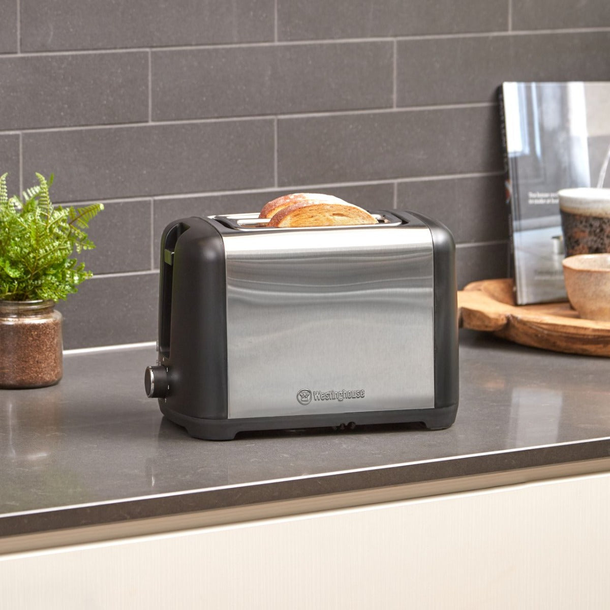 Westinghouse - 2 Slice Toaster - Stainless Steel