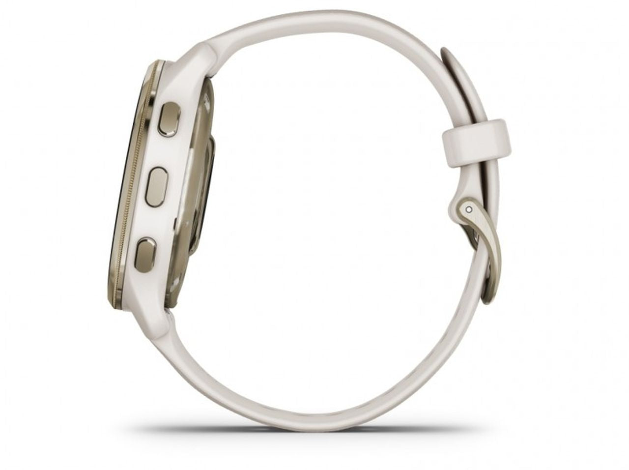 Garmin Venu 2 Plus Fitness Tracker - Cream Gold Bezel with Ivory Case and Silicon Band