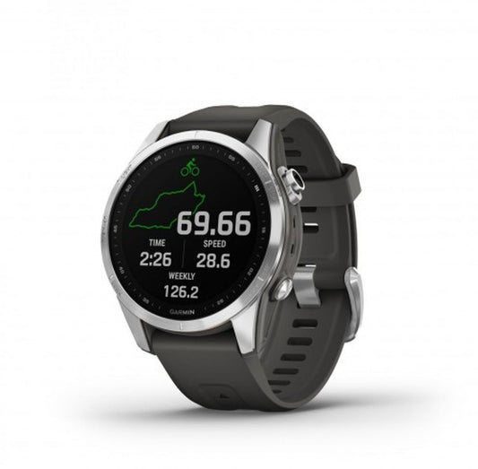 Garmin Fenix 7 Watch - Silver with Graphite Band