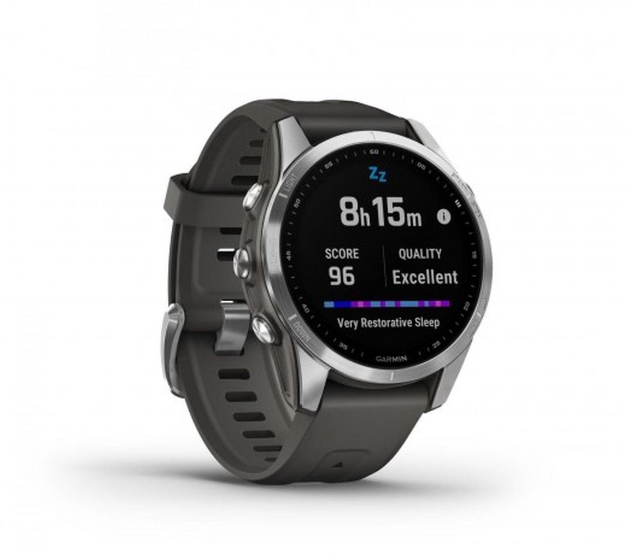 Garmin Fenix 7 Watch - Silver with Graphite Band