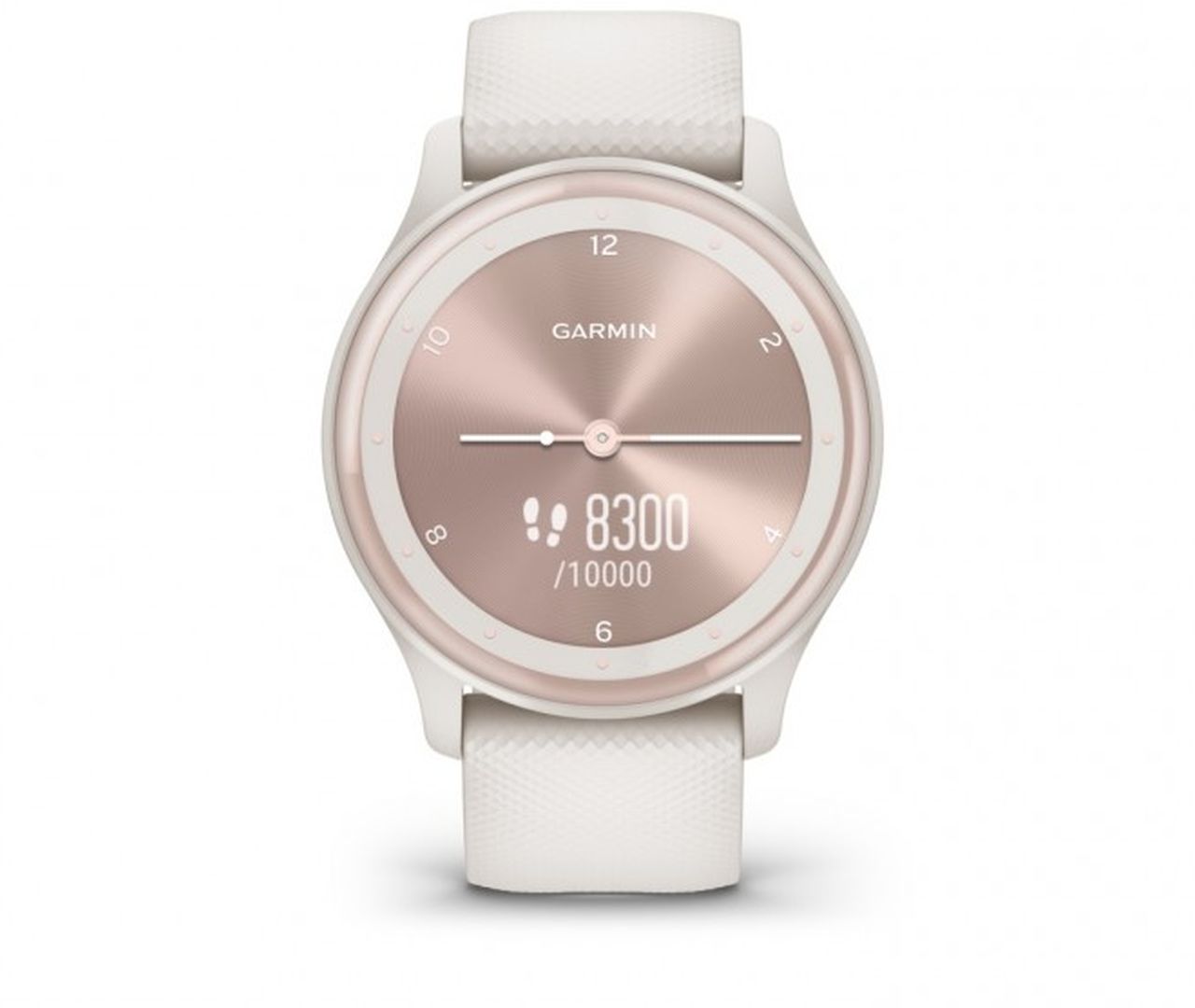 Garmin Vivomove Sport Fitness Tracker - Ivory Case and Silicone Band