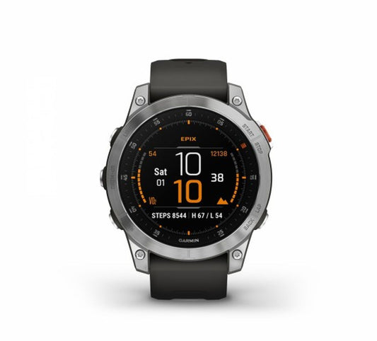 Garmin Epix Gen 2 Watch - Slate Stainless Steel with Silicon Band