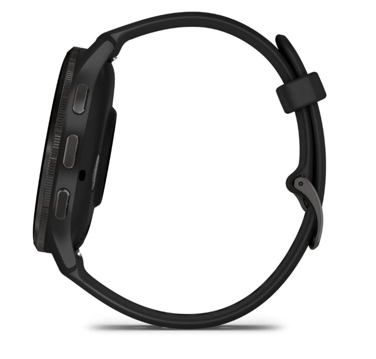 Garmin Venu 3 Sports Watch - Slate Stainless Steel Bezel with Black Case and Silicone Band