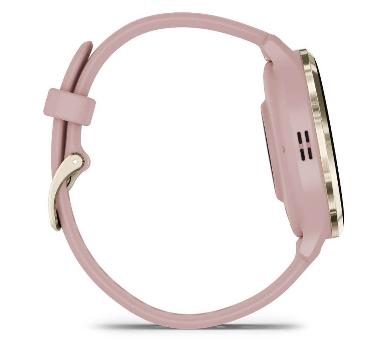 Garmin Venu 3S Sports Watch - Soft Gold Stainless Steel Bezel with Dust Rose Case and Silicone Band