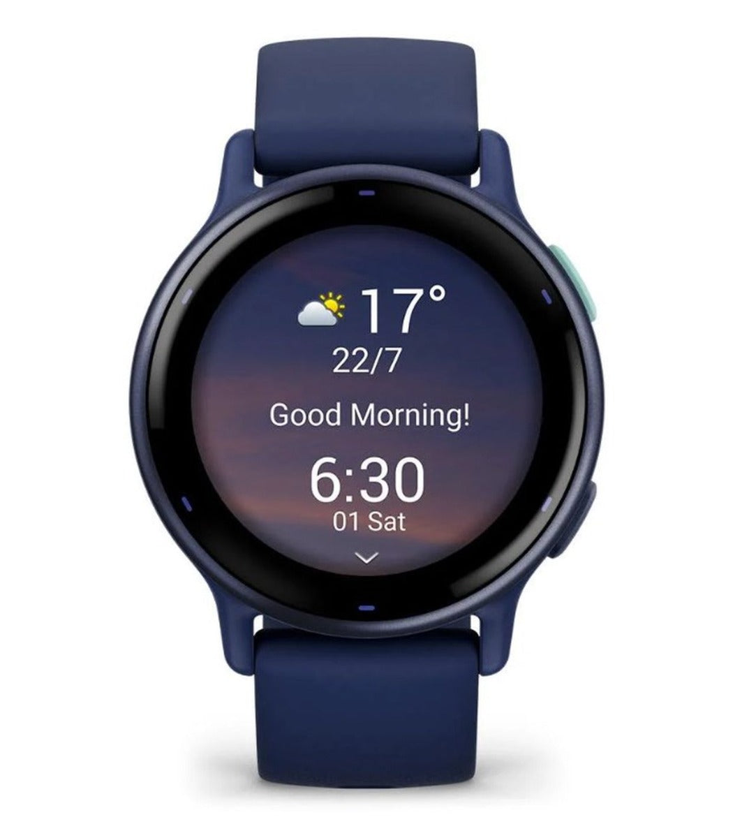 Garmin Vivoactive 5 Smart Watch - Metallic Navy Bezel with Navy Case and Silicone Band