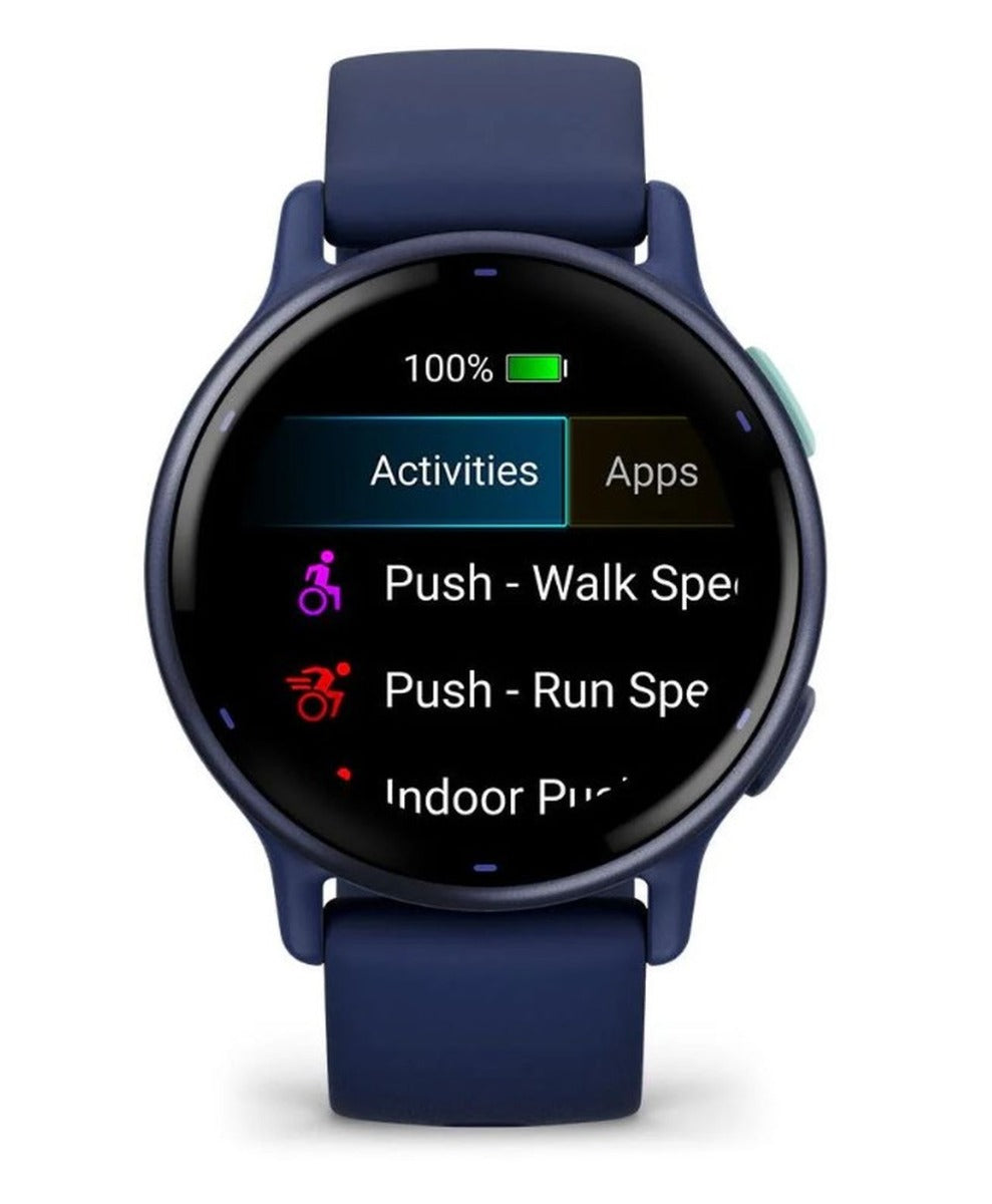 Garmin Vivoactive 5 Smart Watch - Metallic Navy Bezel with Navy Case and Silicone Band