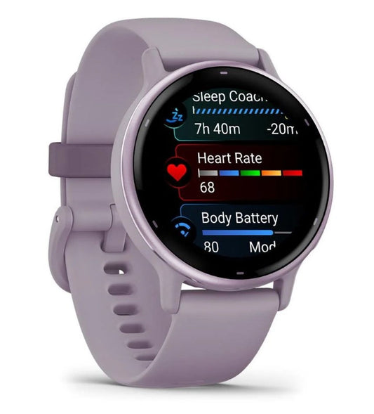 Garmin Vivoactive 5 Smart Watch - Metallic Orchid Bezel with Orchid Case and Silicone Band