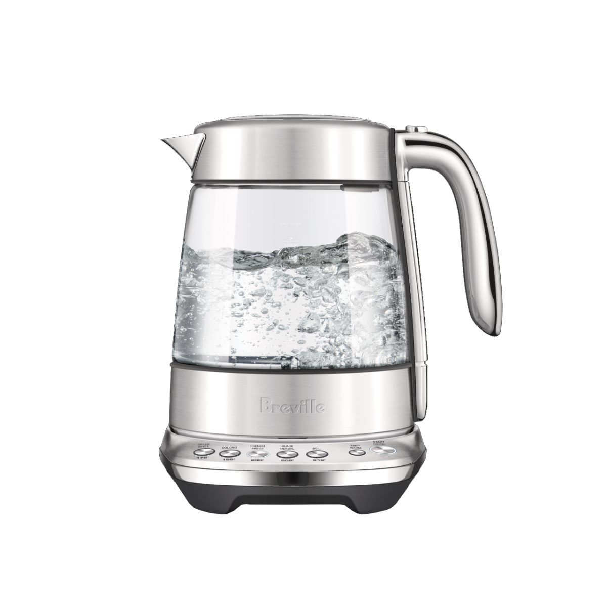 Breville - the Smart Crystal Luxe Kettle - Stainless Steel