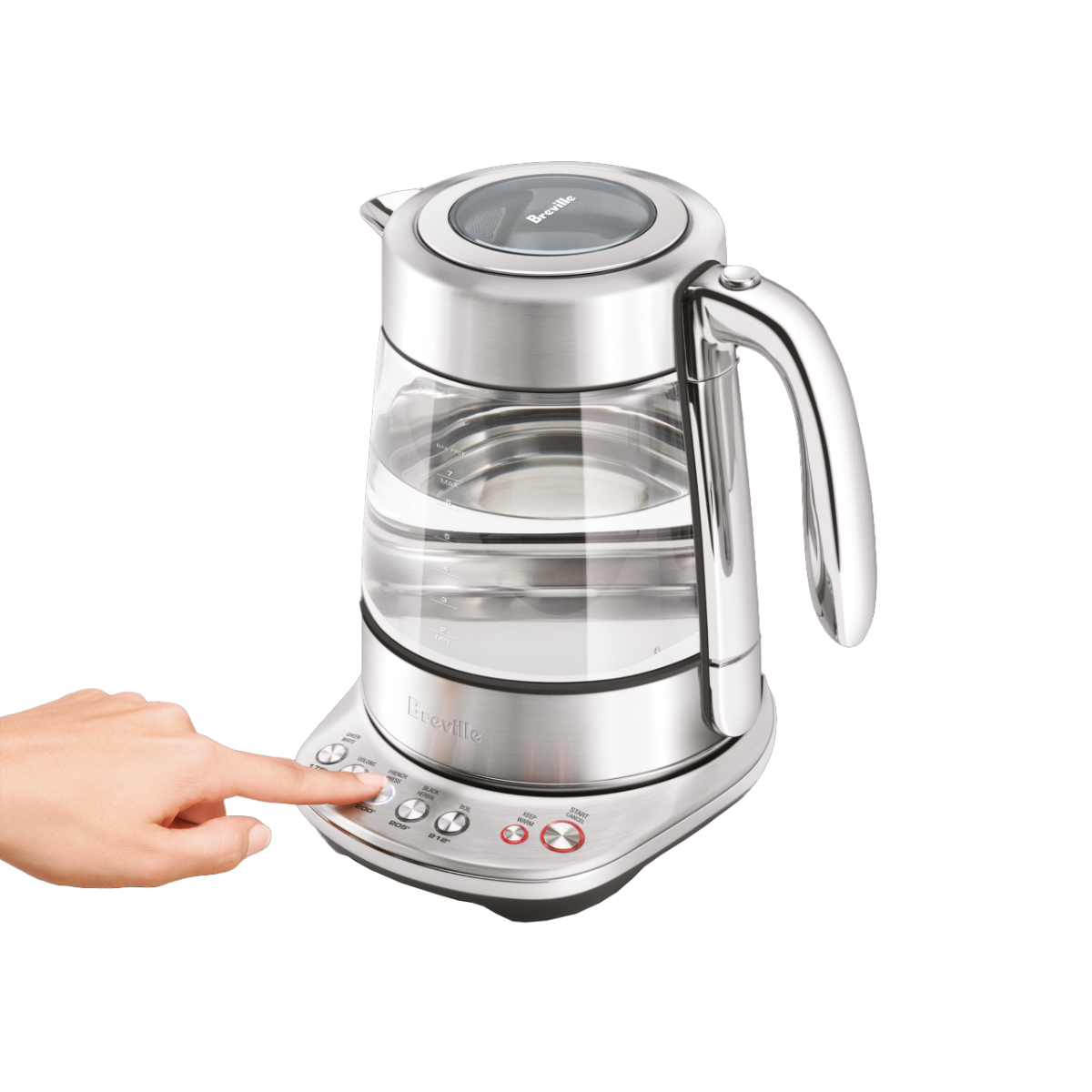 Breville - the Smart Crystal Luxe Kettle - Stainless Steel