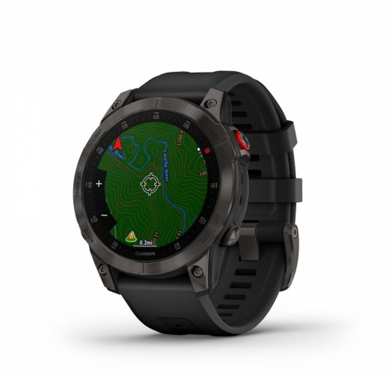 Garmin Epix Gen 2 Watch - Carbon Grey DLC Titanium with Silicon Band