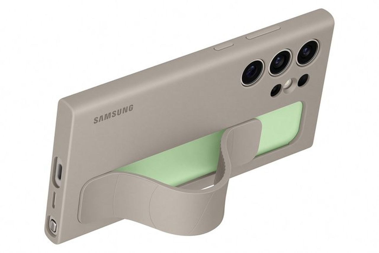 Samsung Galaxy S24 Ultra Standing Grip Case - Taupe