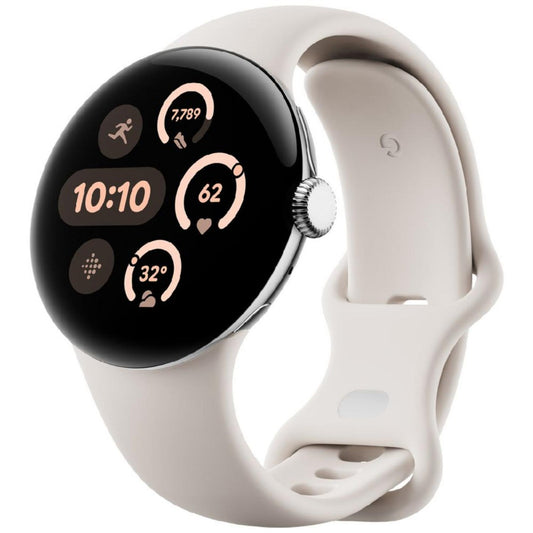 Google - Pixel Watch 3 41MM WI-FI - Silver/Porcelain