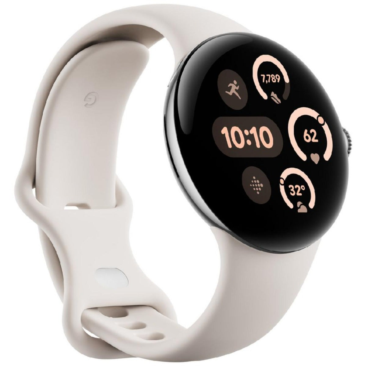 Google - Pixel Watch 3 41MM WI-FI - Silver/Porcelain
