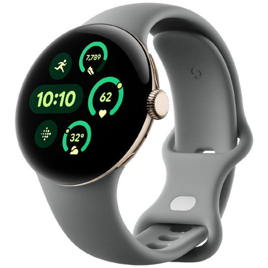 Google - Pixel Watch 3 41MM WI-FI - Champagne Gold/Hazel