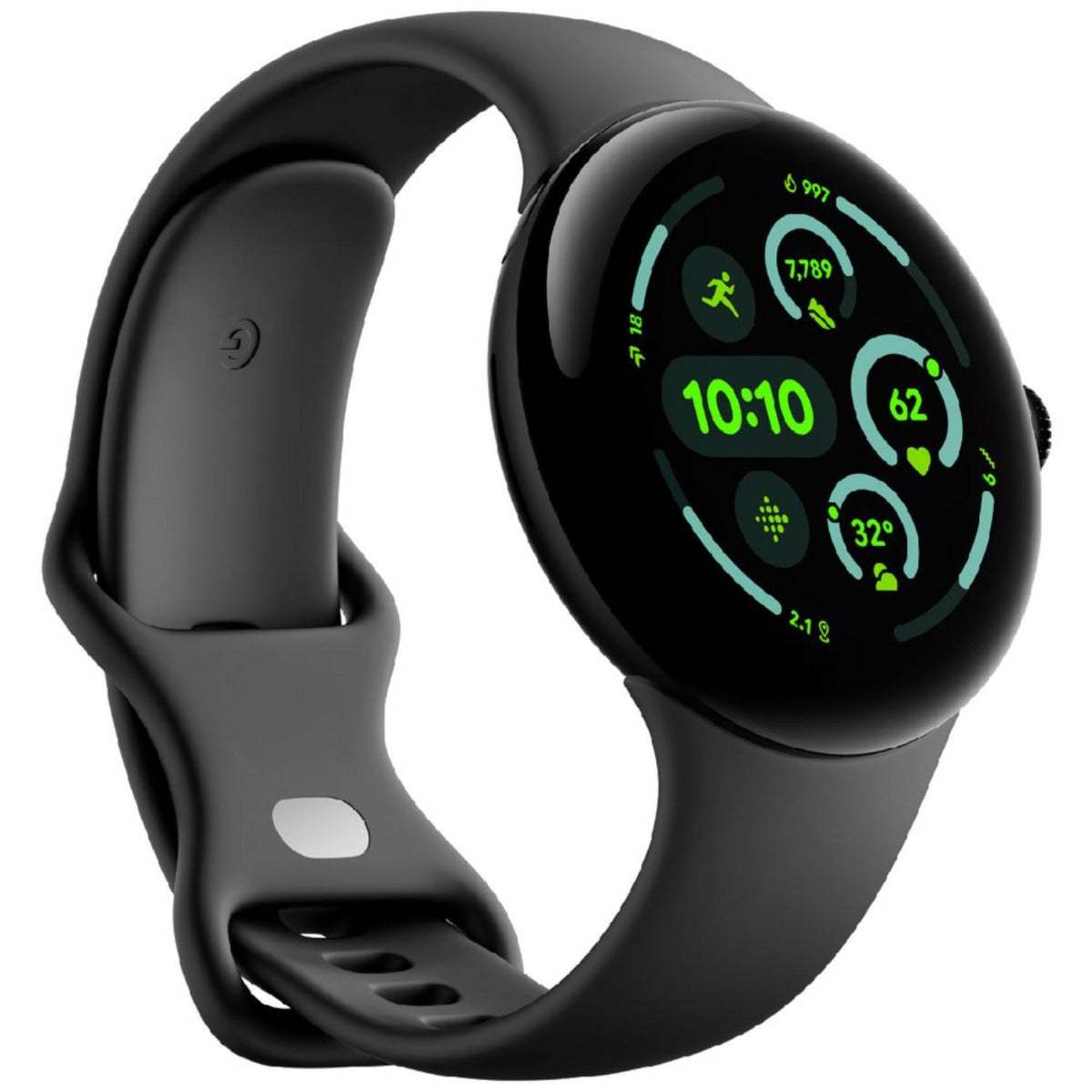 Google - Pixel Watch 3 45MM WIFI - Black/Black