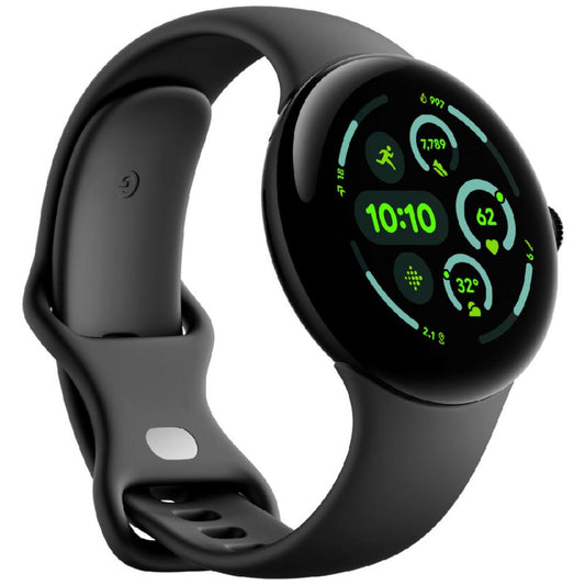 Google - Pixel Watch 3 45MM WIFI - Black/Black