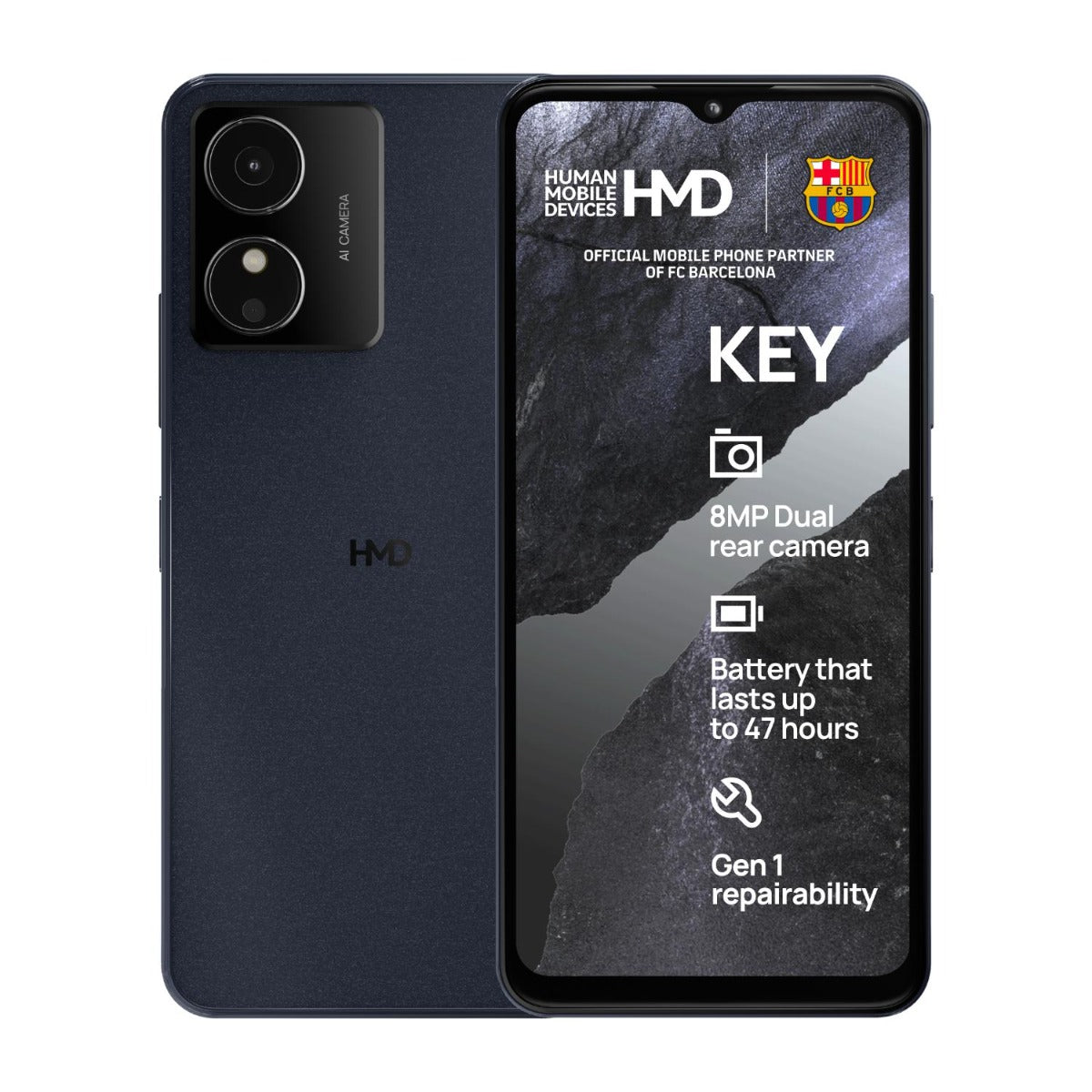 HMD - Key 32GB Smartphone - Black