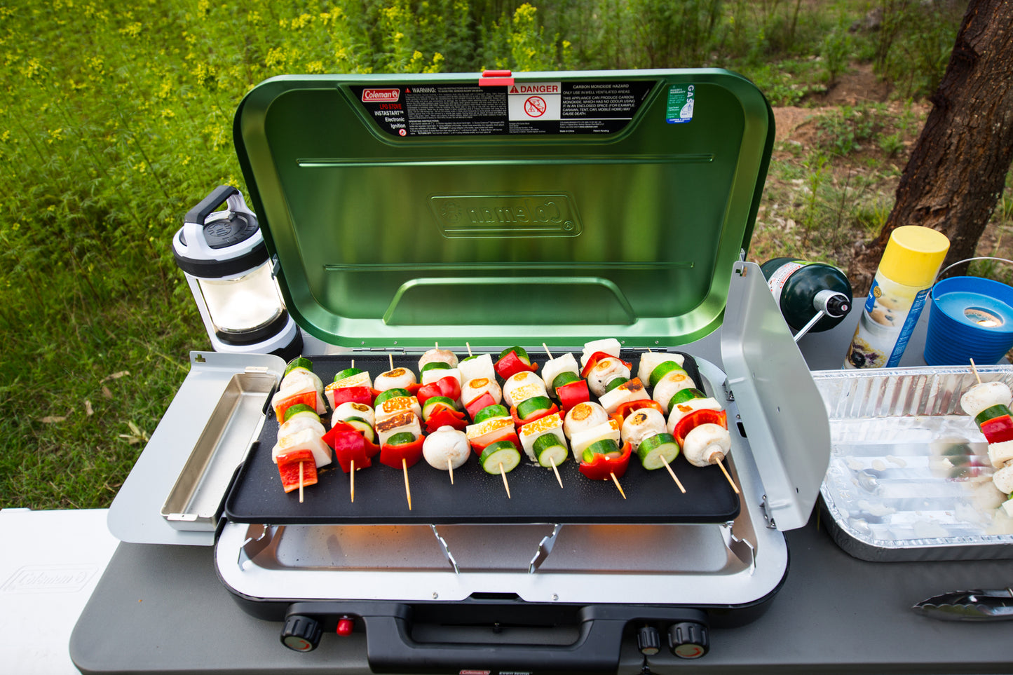 Coleman 3 Burner Eventemp Stove with Griddle & Grease Trap