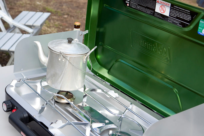 Coleman 3 Burner Eventemp Stove with Griddle & Grease Trap
