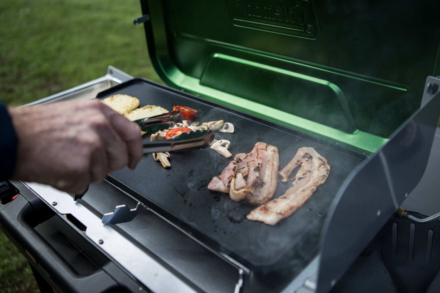 Coleman 3 Burner Eventemp Stove with Griddle & Grease Trap