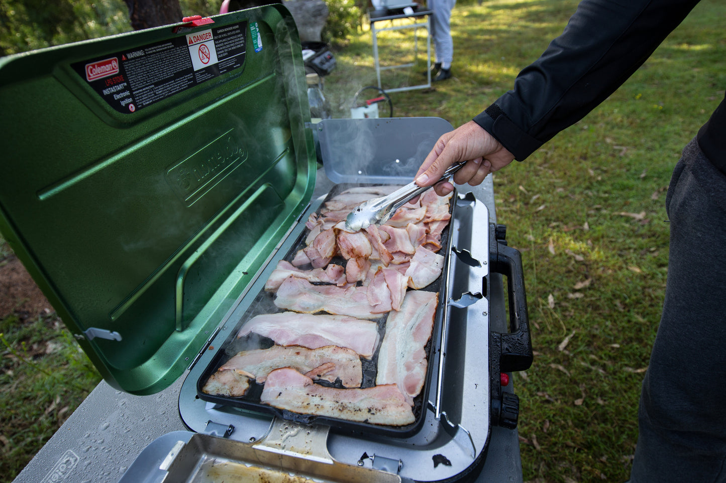 Coleman 3 Burner Eventemp Stove with Griddle & Grease Trap