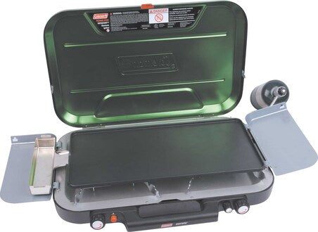 Coleman 3 Burner Eventemp Stove with Griddle & Grease Trap