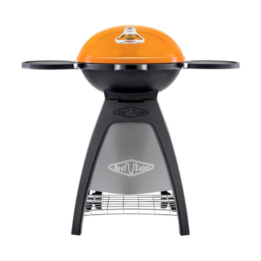 Beefeater - Bugg 2 Brnr benchtop BBQ - Amber + BBQ Trolley Blk + BBQ Trolley Cover