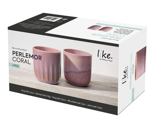 Villeroy & Boch - Perlemor Coral Mug set 2pcs