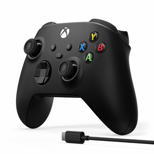 XBOX Black Wireless Controller with USB-C Cable for PC
