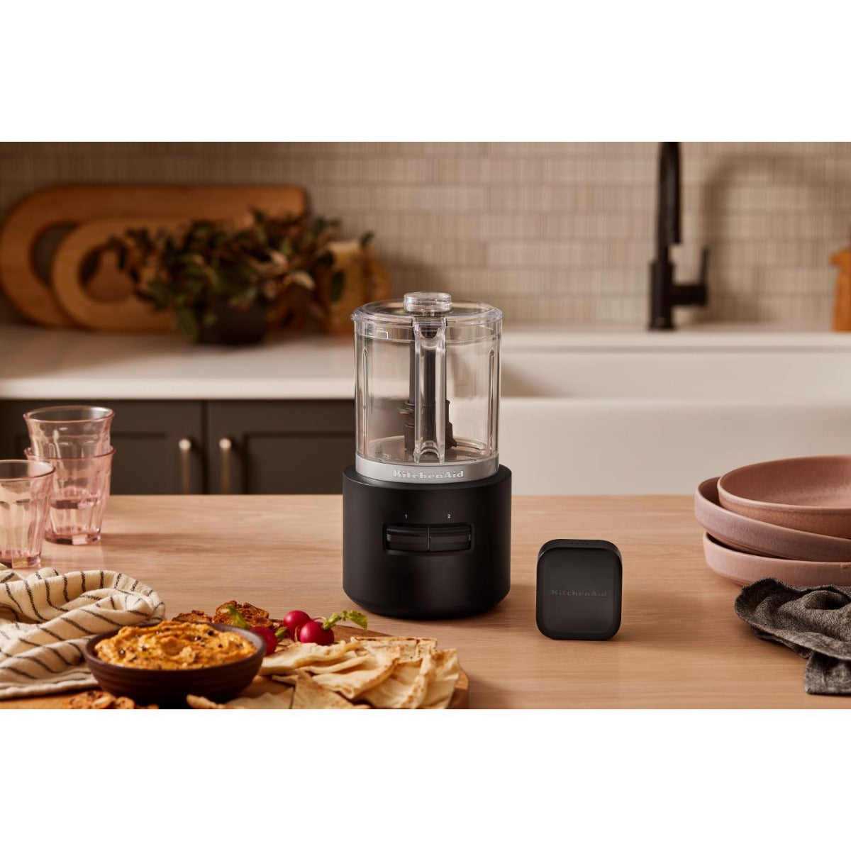 KitchenAid - Cordless Go 5 Cup Food Chopper Without Battery - Matte Black