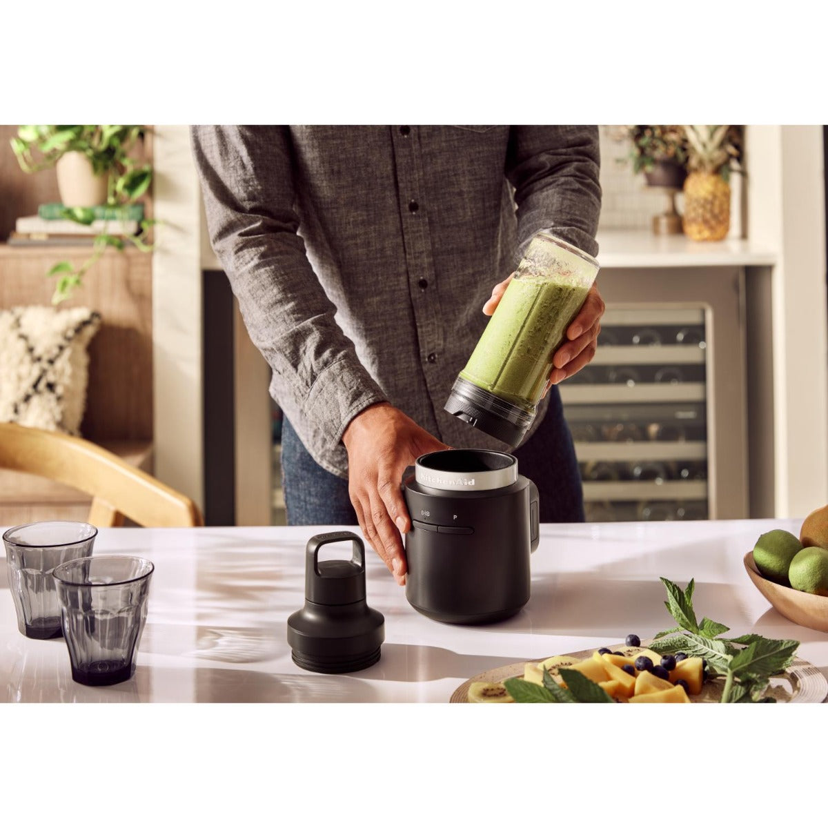 KitchenAid - Cordless Go Personal Blender Without Battery - Matte Black