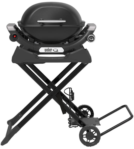 Weber - Baby Q1000N LP BBQ and Portable Cart - Midnight Black