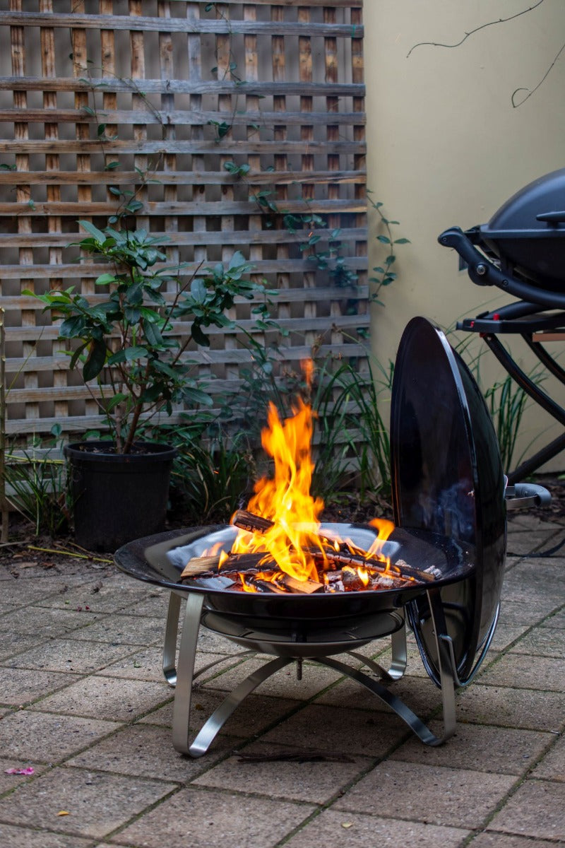 Weber - Porcelain Enamel Fireplace - Black
