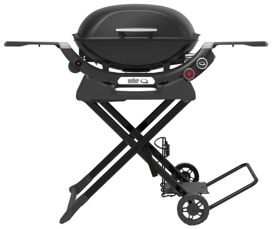 Weber - Q2600N+ LP BBQ and Portable Cart - Midnight Black