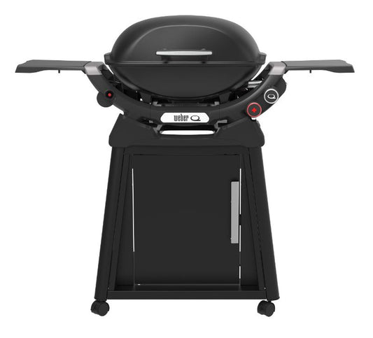Weber - Q2600N+ LP BBQ and Premium Cart - Midnight Black