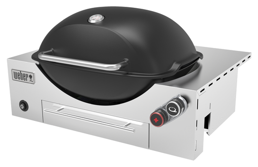 Weber - Built-in Q+ Premium (Q3600N+) NG BBQ - Midnight Black