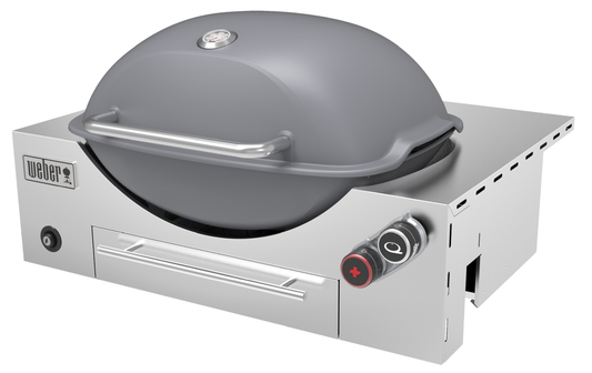 Weber - Built-in Q+ Premium (Q3600N+) NG BBQ - Smoke Grey