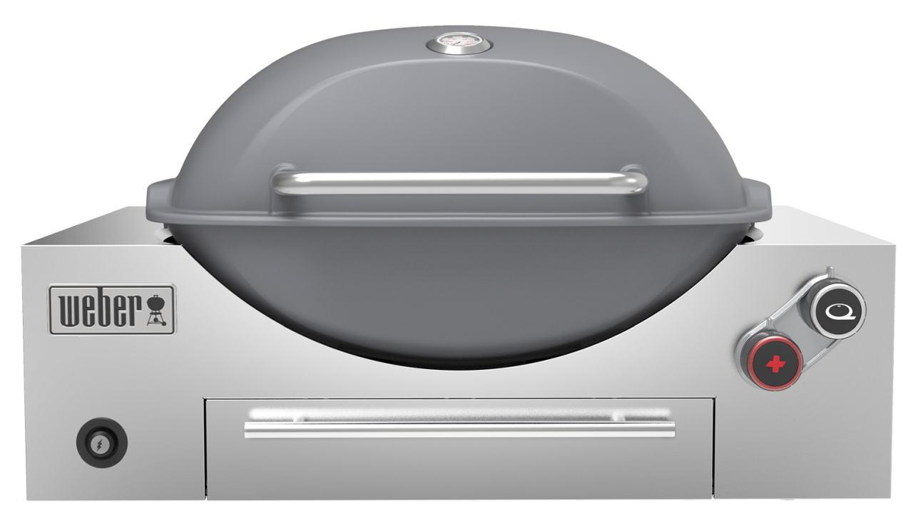 Weber - Built-in Q+ Premium (Q3600N+) NG BBQ - Smoke Grey