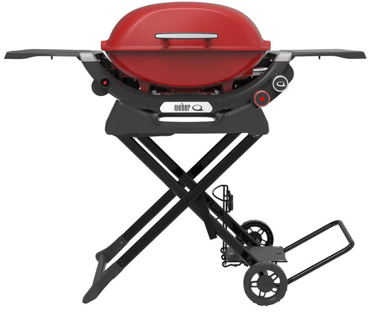 Weber - Q2600N+ LP BBQ and Portable Cart - Flame Red