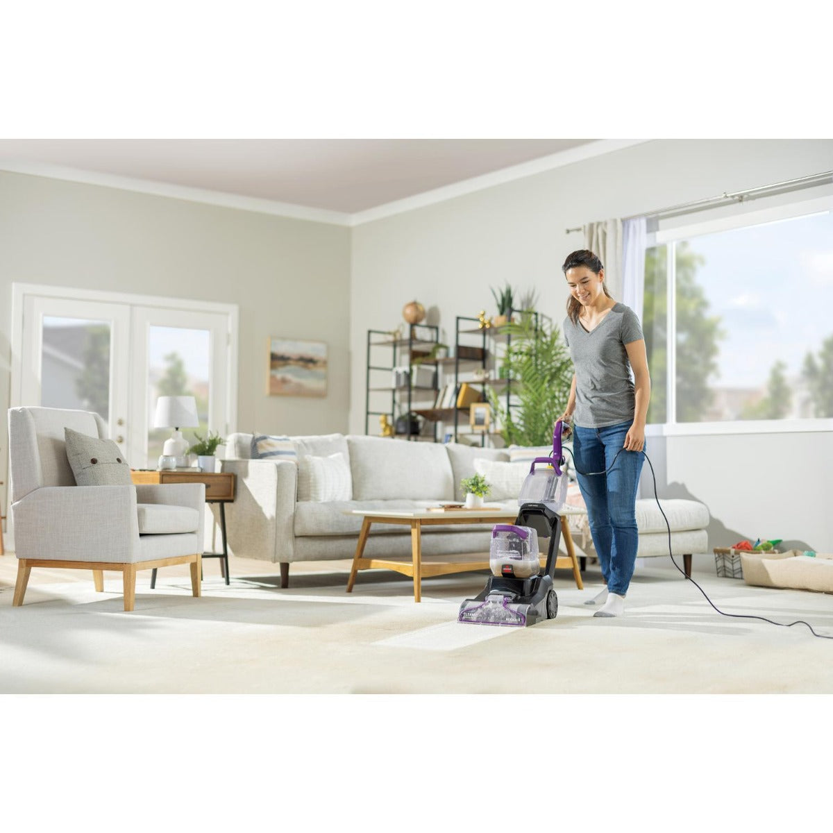 Bissell - PowerClean Max Upright Carpet & Upholstery Cleaner