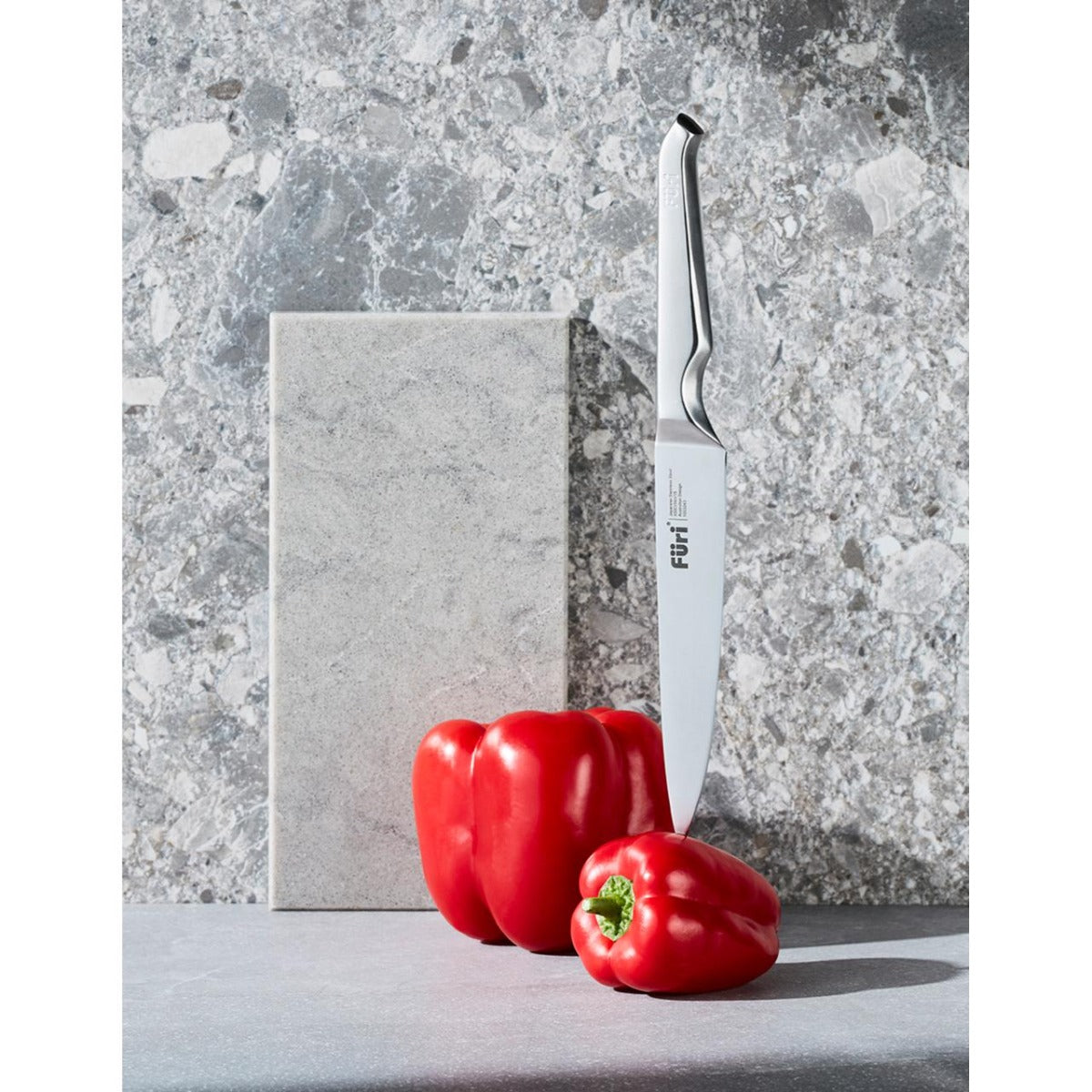 Furi - 5 Piece Wooden Knife Block Set