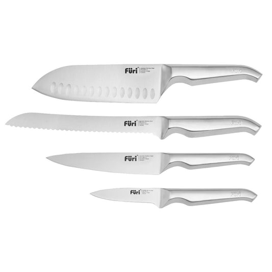 Furi - 5 Piece Wooden Knife Block Set