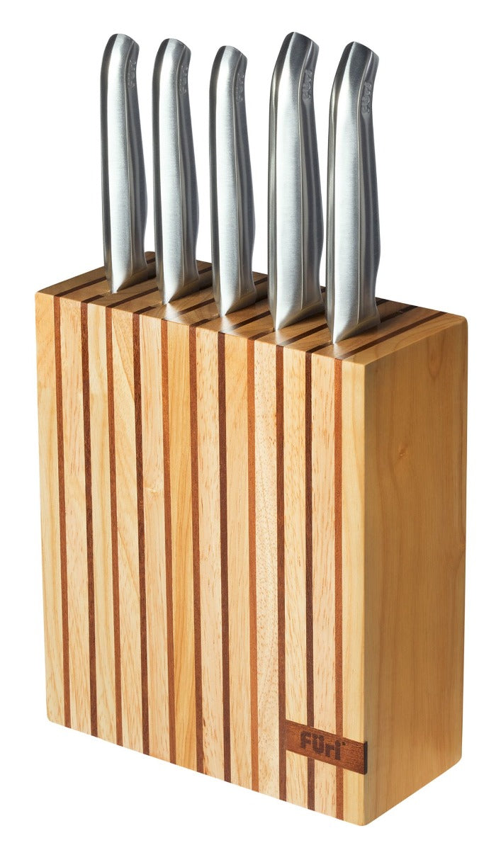 Furi - Pro Wooden Knife Block Set 7 Piece