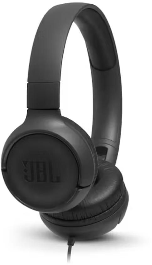 JBL - T500 Wired On-Ear Headphones - Black