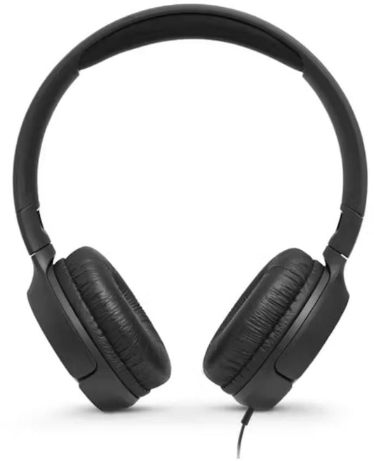 JBL - T500 Wired On-Ear Headphones - Black