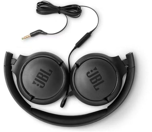 JBL - T500 Wired On-Ear Headphones - Black