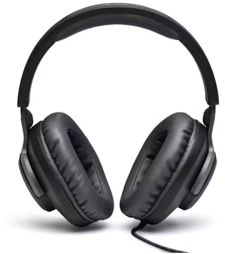JBL - Quantum 100 Gaming Over Ear Headphones - Black