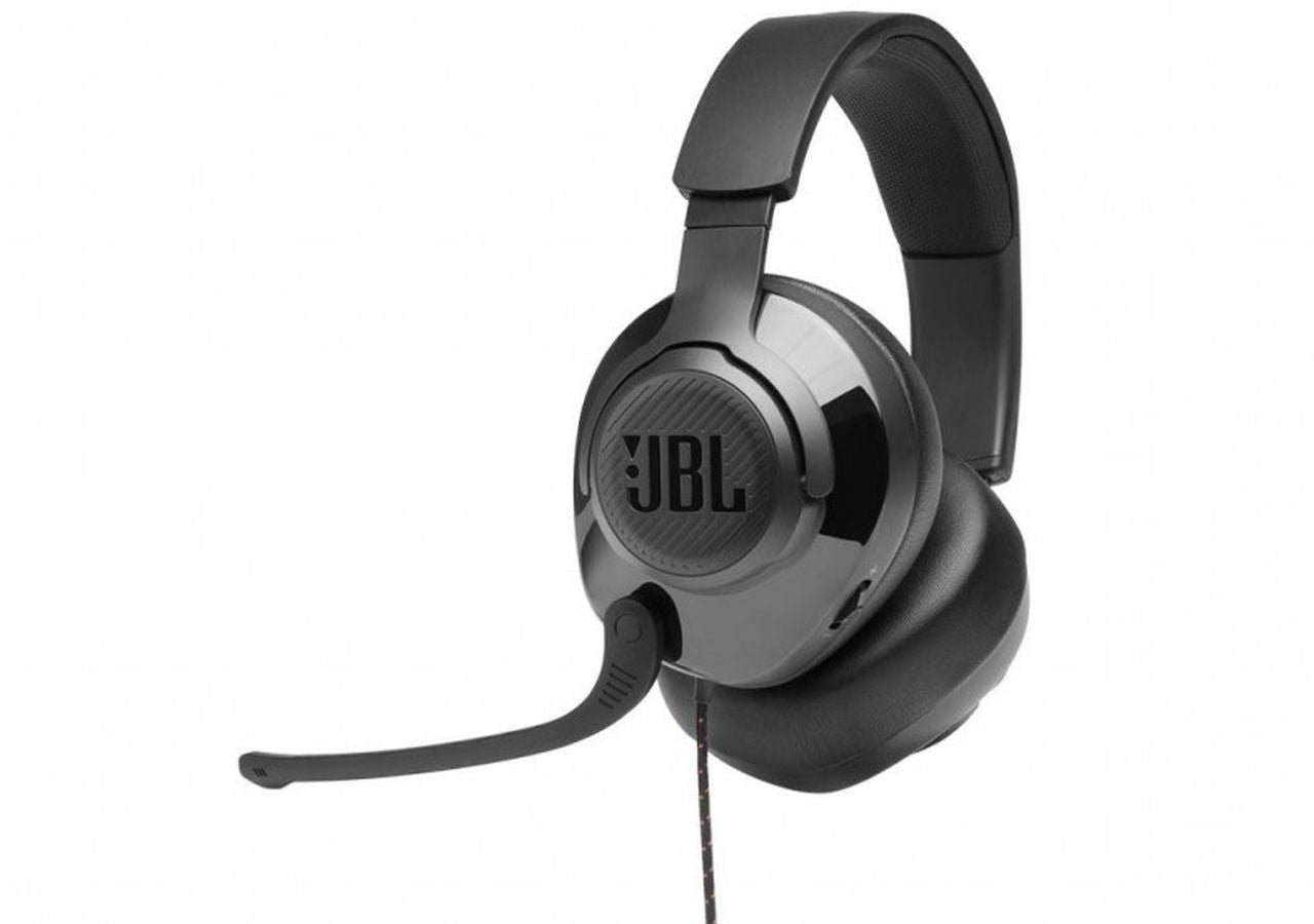 JBL Quantum 200Wired Over ear Gaming Headset with Flipup Mic - Black