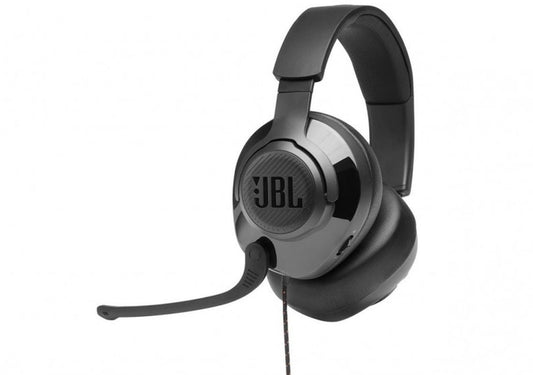 JBL Quantum 200Wired Over ear Gaming Headset with Flipup Mic - Black